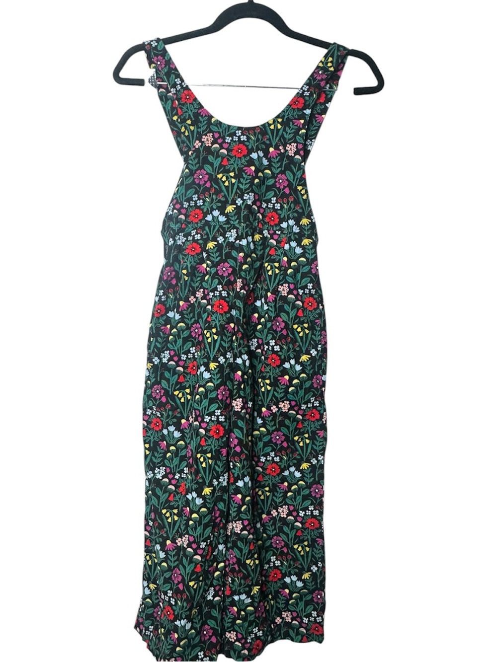 Hanna Andersson Girls Floral Overalls Size 8 130 cm
